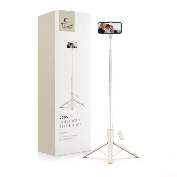 Tech-Protect L09S Pau de selfie e tripé Bege