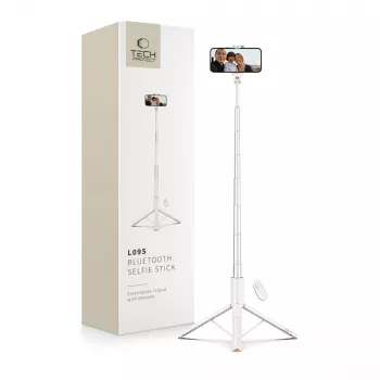 Tech-Protect L09S Pau de selfie e tripé Branco