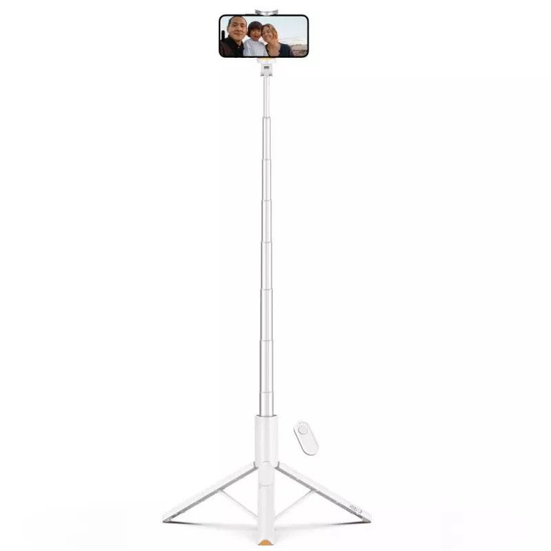 Tech-Protect L09S Pau de selfie e tripé Branco