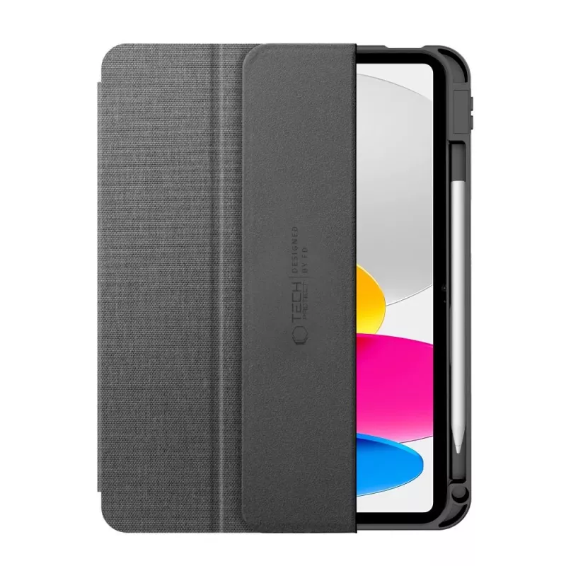 Tech-Protect SC Pen Capa Canvas para iPad 10,9 polegadas (10.ª geração, 2022) / iPad 11 polegadas (2025) - Cinzento
