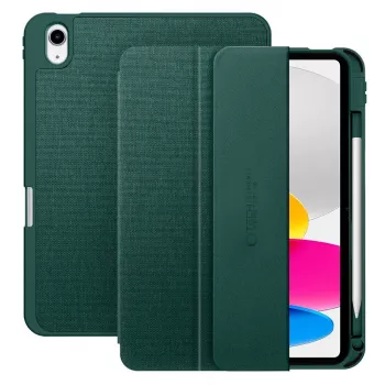 Tech-Protect SC Pen Capa tipo carteira Canvas para iPad 10,9 polegadas (10.ª geração, 2022) / iPad 11 polegadas (11.ª geração, 2025) - Verde