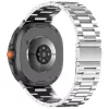 Tech-Protect Bracelete de aço inoxidável para Samsung Galaxy Watch 8 / Classic (40/44/46 mm) Prateado