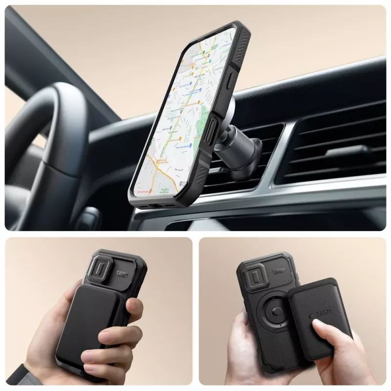 TECH-PROTECT KEVLAR MAGSAFE IPHONE 17 PRETO
