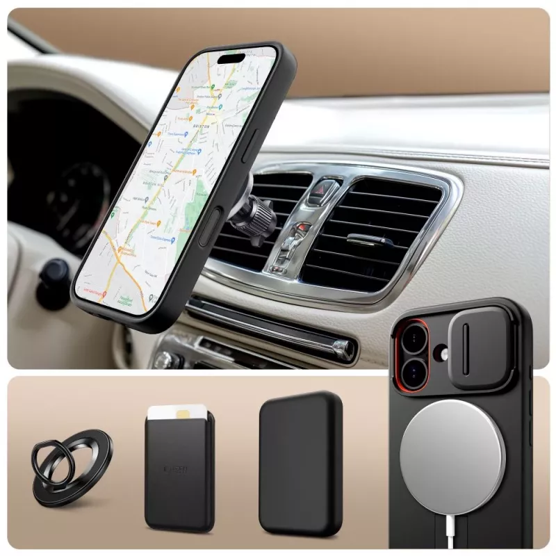 TECH-PROTECT KEVLAR AURA MAGSAFE IPHONE 17 PRETO