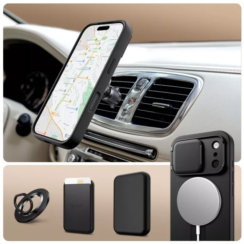 TECH-PROTECT KEVLAR AURA MAGSAFE IPHONE 17 PRO PRETO