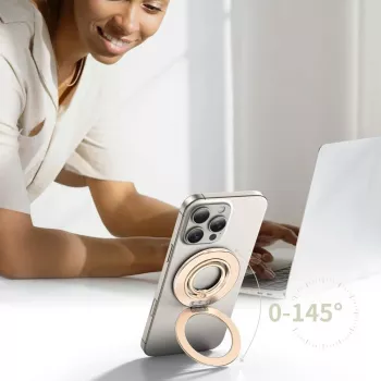 TECH-PROTECT MMR600 Anel Magnético MagSafe para Telemóvel Dourado Satinado