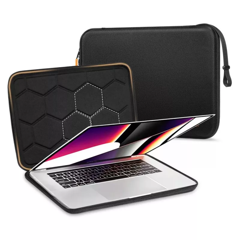 TECH-PROTECT HardPouch Capa para Portátil 15-16 polegadas Preto/Laranja