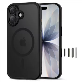 TECH-PROTECT MagPeak Capa MagSafe para iPhone 17, Preto Mate