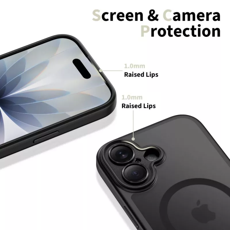 TECH-PROTECT MagPeak Capa MagSafe para iPhone 17, Preto Mate