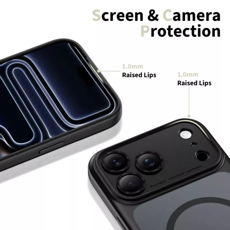 TECH-PROTECT MagPeak Capa MagSafe para iPhone 17 Pro Max, Preto Mate
