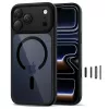TECH-PROTECT MagPeak Capa Traseira MagSafe Hybrid para Apple iPhone 17 Pro Max, Preto/Transparente
