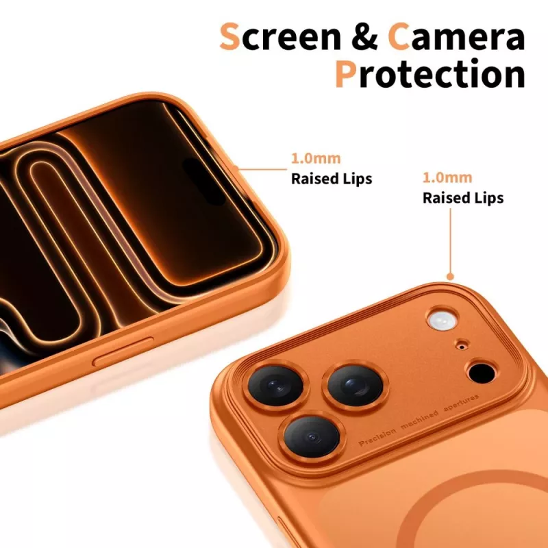 TECH-PROTECT MAGPEAK MAGSAFE CC IPHONE 17 PRO MATTE COSMIC ORANGE