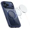TECH-PROTECT MAGPEAK Capa MagSafe Hybrid para Apple iPhone 17 Pro, Deep Blue/Transparente