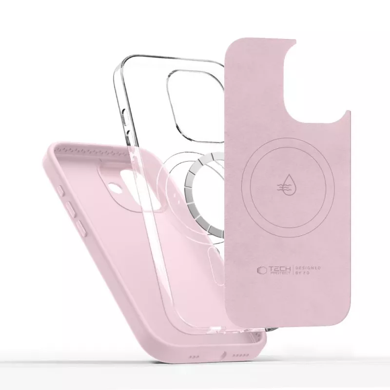TECH-PROTECT UNIQ MagSafe iPhone 17 Capa Traseira Rosa