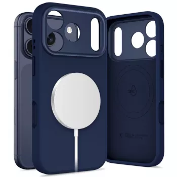 Tech-Protect Uniq MagSafe Capa para Apple iPhone 17 Pro Max, Azul-escuro