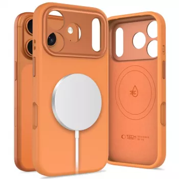 TECH-PROTECT UNIQ MagSafe iPhone 17 Pro Max Capa Laranja Cósmico