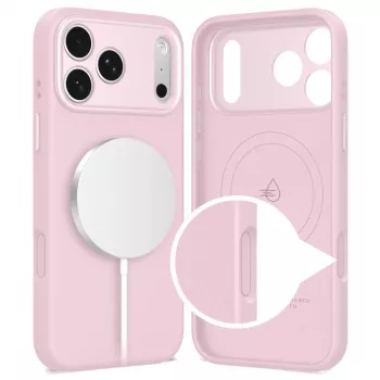 Tech-Protect Uniq MagSafe iPhone 17 Pro Max Capa Traseira Rosa