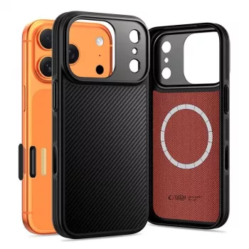 TECH-PROTECT KEVLAR ARAMID CC MAGSAFE IPHONE 17 PRO PRETO
