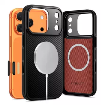TECH-PROTECT KEVLAR ARAMID CC MAGSAFE IPHONE 17 PRO PRETO