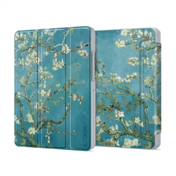 Tech-Protect Smart Case para Samsung Galaxy Tab A9+/A11+ - Padrão de Flores de Cerejeira Sakura