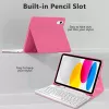 Tech-Protect SC Pen + Keyboard Capa para iPad 10,9 Polegadas (10.ª Geração, 2022) / 11 Polegadas (2025) - Magenta