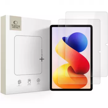 Tech-Protect Glass Fit+ Película de Vidro Temperado para Ecrã 2-Pack para Xiaomi Poco Pad M1 / Redmi Pad Pro / 2 Pro 12.1 Transparente