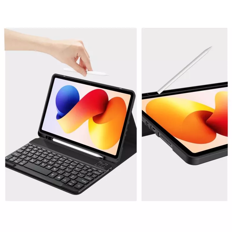 Tech-Protect SC PEN + KB para Xiaomi Poco Pad M1 / Redmi Pad 2 Pro 12.1 Preto