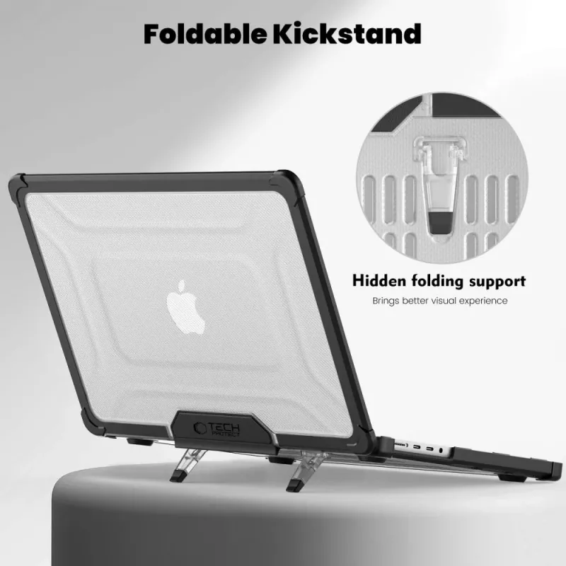 TECH-PROTECT SMARTSHELL PRO MACBOOK PRO 14 M1-M5 PRO / M5 PRO MAX 2021-2026 PRETO/TRANSPARENTE