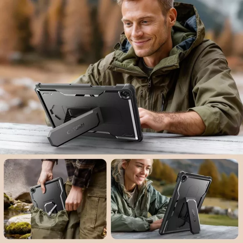 Tech-Protect Kevlar PRO Capa para Samsung Galaxy Tab A9+ / A11+ PLUS 11.0 X210/X215/X216/X230/X235/X236 Preto