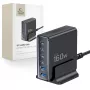 TECH-PROTECT DC160W-GAN Carregador de Secretária 6-Portas PD 160W / QC3.0 Preto