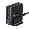 TECH-PROTECT DC160W-GAN Carregador de Secretária 6-Portas PD 160W / QC3.0 Preto