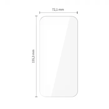 TECH-PROTECT Película de Vidro Temperado para Ecrã Bundle 10-Pack para Apple iPhone 15 Pro Max Transparente