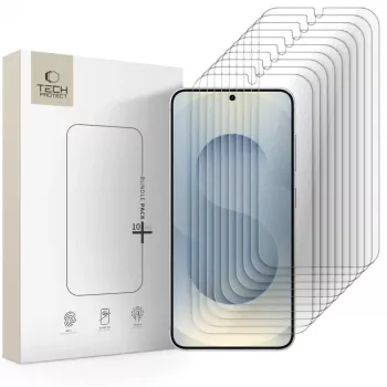 TECH-PROTECT Película de Vidro Temperado para Ecrã Bundle 10-Pack para Samsung Galaxy S24 / S25 Transparente