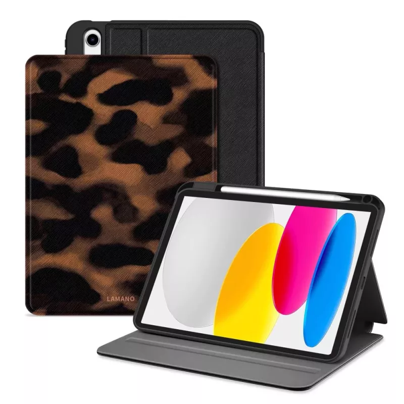 TECH-PROTECT LAMANO Capa tipo carteira para iPad 10,9 polegadas 10.ª geração 2022 / 11 polegadas 11.ª geração 2025 Panther