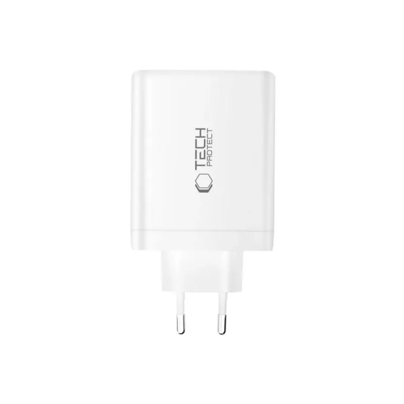 TECH-PROTECT NC120W-GAN Carregador de rede de 4 portas PD 120W / QC3.0 branco
