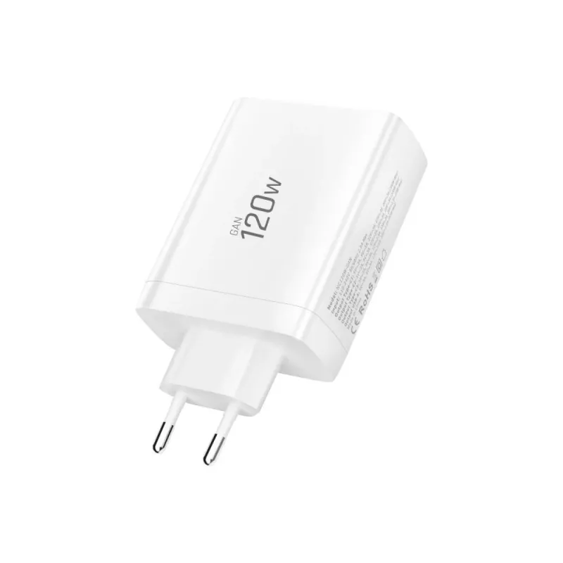 TECH-PROTECT NC120W-GAN Carregador de rede de 4 portas PD 120W / QC3.0 branco