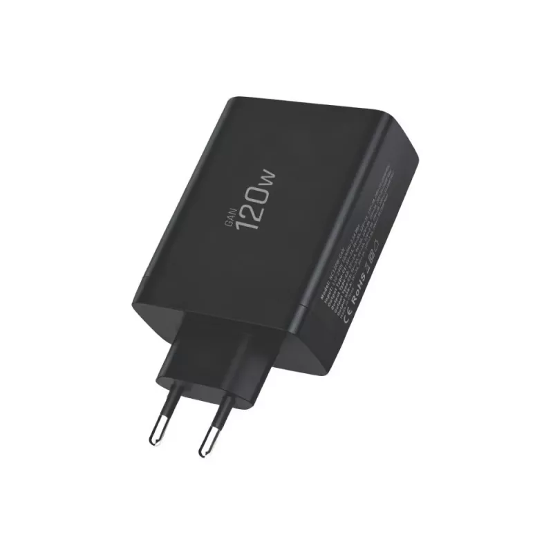 TECH-PROTECT NC120W-GAN Carregador de rede de 4 portas PD 120W / QC3.0 preto