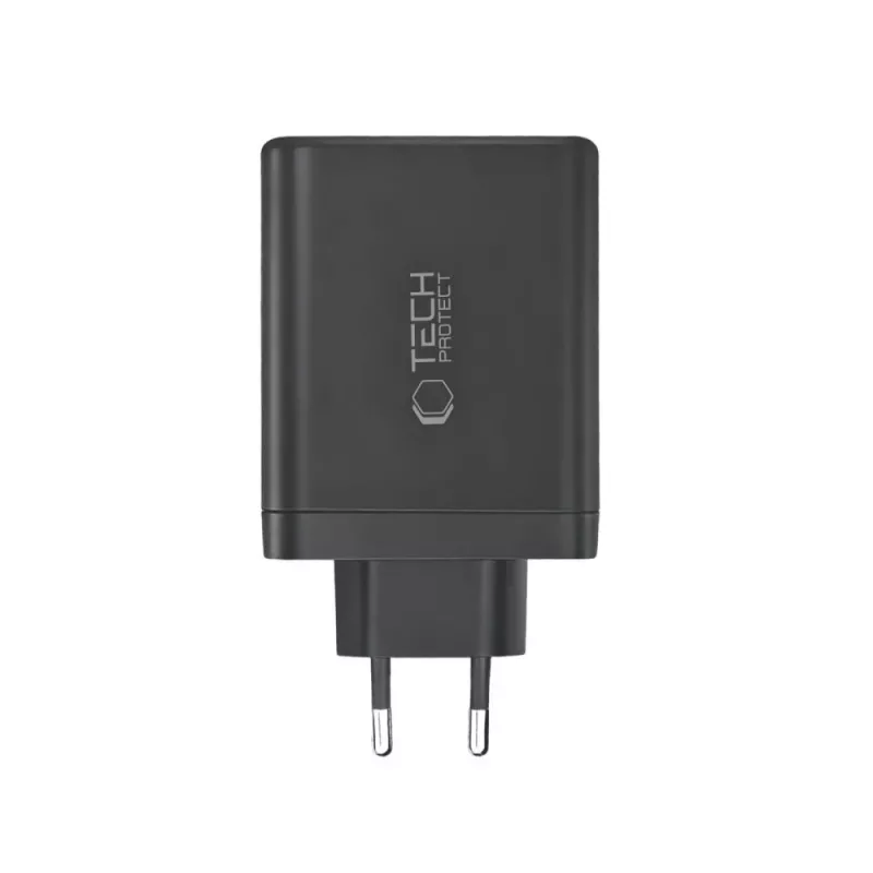 TECH-PROTECT NC140W-GAN Carregador de rede de 4 portas PD 140W / QC3.0 preto