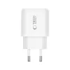 TECH-PROTECT NCA45W-GAN Carregador de rede de 2 portas PD 45W / QC3.0 branco