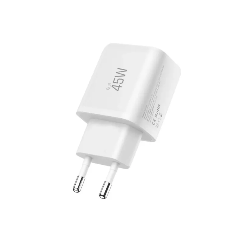 TECH-PROTECT NCA45W-GAN Carregador de rede de 2 portas PD 45W / QC3.0 branco