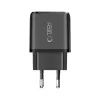TECH-PROTECT NCA45W-GAN Carregador de rede de 2 portas PD 45W / QC3.0 + cabo USB-C preto