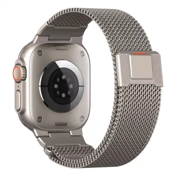 Tech-Protect Milano Vanguard para Apple Watch 8 / 9 / 10 / 11 / SE / Ultra (44 / 45 / 46 / 49 mm) prateado