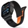 TECH-PROTECT NYLON ELITE Apple Watch 8 / 9 / 10 / 11 / SE / Ultra (44 / 45 / 46 / 49 mm) preto/laranja
