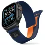 TECH-PROTECT NYLON ELITE APPLE WATCH 8 / 9 / 10 / 11 / SE / ULTRA (44 / 45 / 46 / 49 MM) azul-marinho/laranja