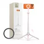 TECH-PROTECT L10S Pau de selfie com tripé MagSafe Bluetooth rosa/cinzento