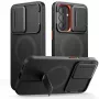 TECH-PROTECT Kevlar Aura Capa MagSafe para Samsung Galaxy A57, preto/laranja