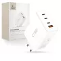 TECH-PROTECT NC240W-GAN Carregador de rede de 4 portas PD 240W / QC3.0 branco