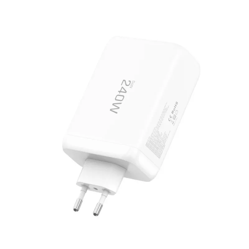 TECH-PROTECT NC240W-GAN Carregador de rede de 4 portas PD 240W / QC3.0 branco