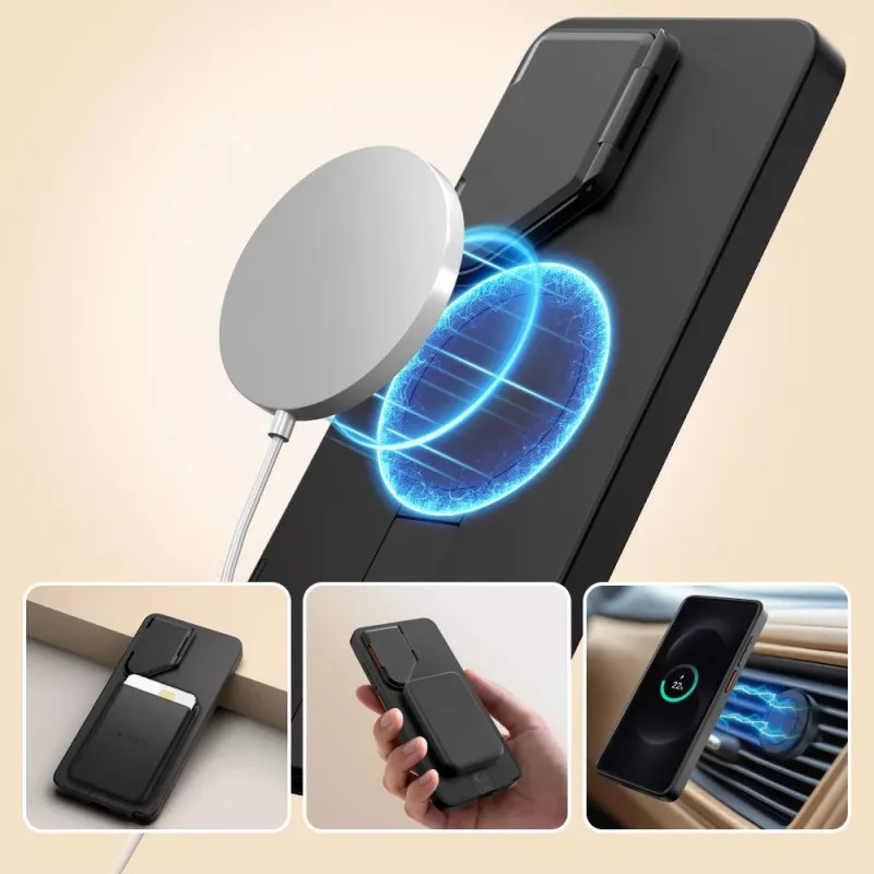 TECH-PROTECT KEVLAR AURA MAGSAFE GALAXY S26 ULTRA PRETO/LARANJA
