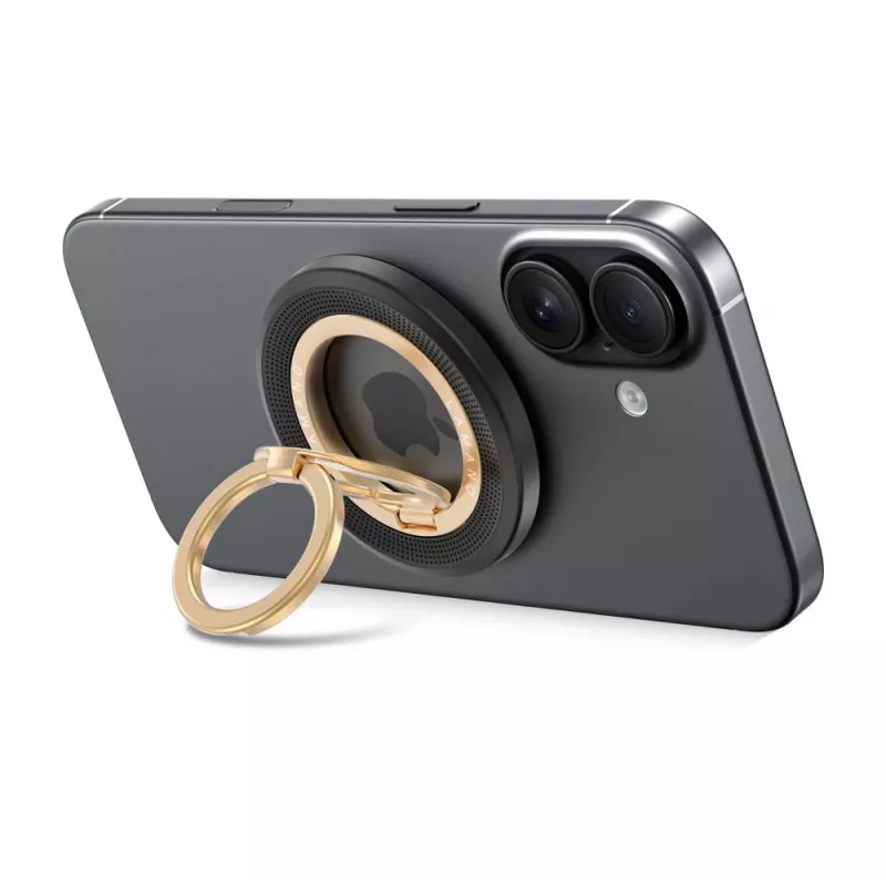 TECH-PROTECT MMR700 Lamano anel magnético MagSafe para telemóvel preto/dourado